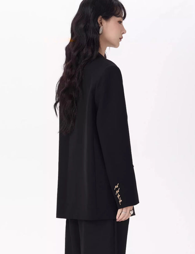 Korean Style Hot Girl Design Loose Small Business Suit Coat