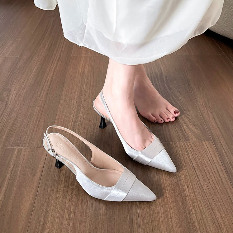 Women's Stiletto Heel Pointed Toe Closed Toe Sandals