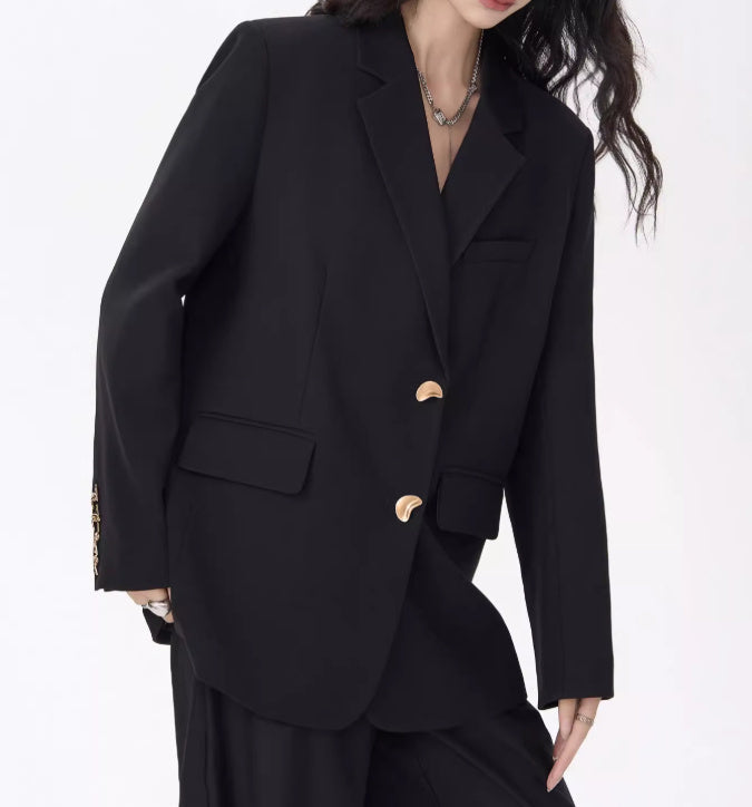 Korean Style Hot Girl Design Loose Small Business Suit Coat