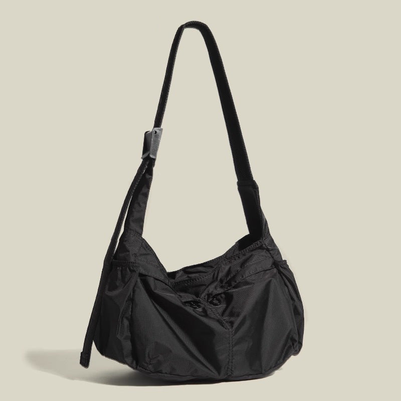 Large Capacity Casual Shoulder Nylon Waterproof Sports Style Messenger Bag