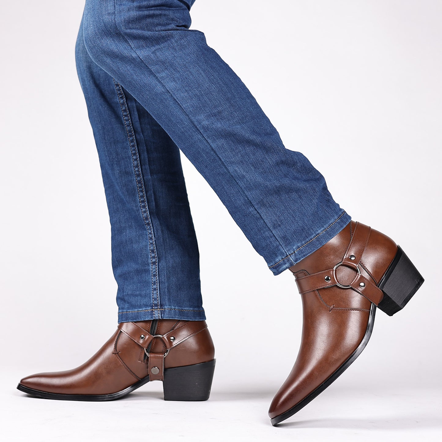Trendy Wild Men's And Women's Same Style Chain Boots
