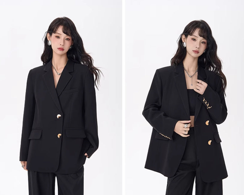 Korean Style Hot Girl Design Loose Small Business Suit Coat