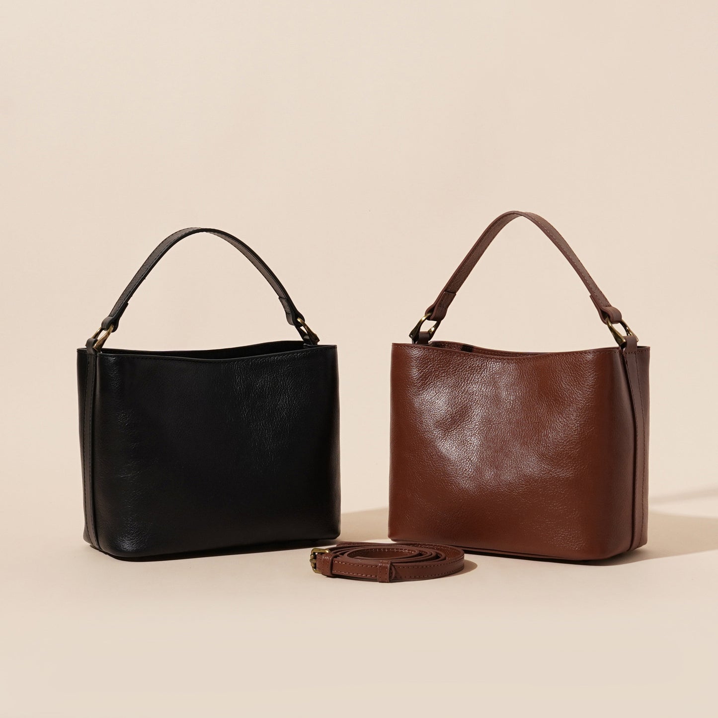 Cowhide Leather Vintage Casual All-matching Women's Shoulder Handbag